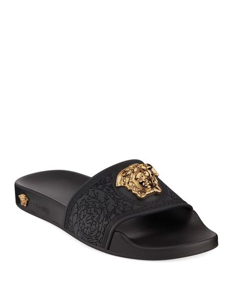 versace l medusa pool slides|Versace palazzo slides.